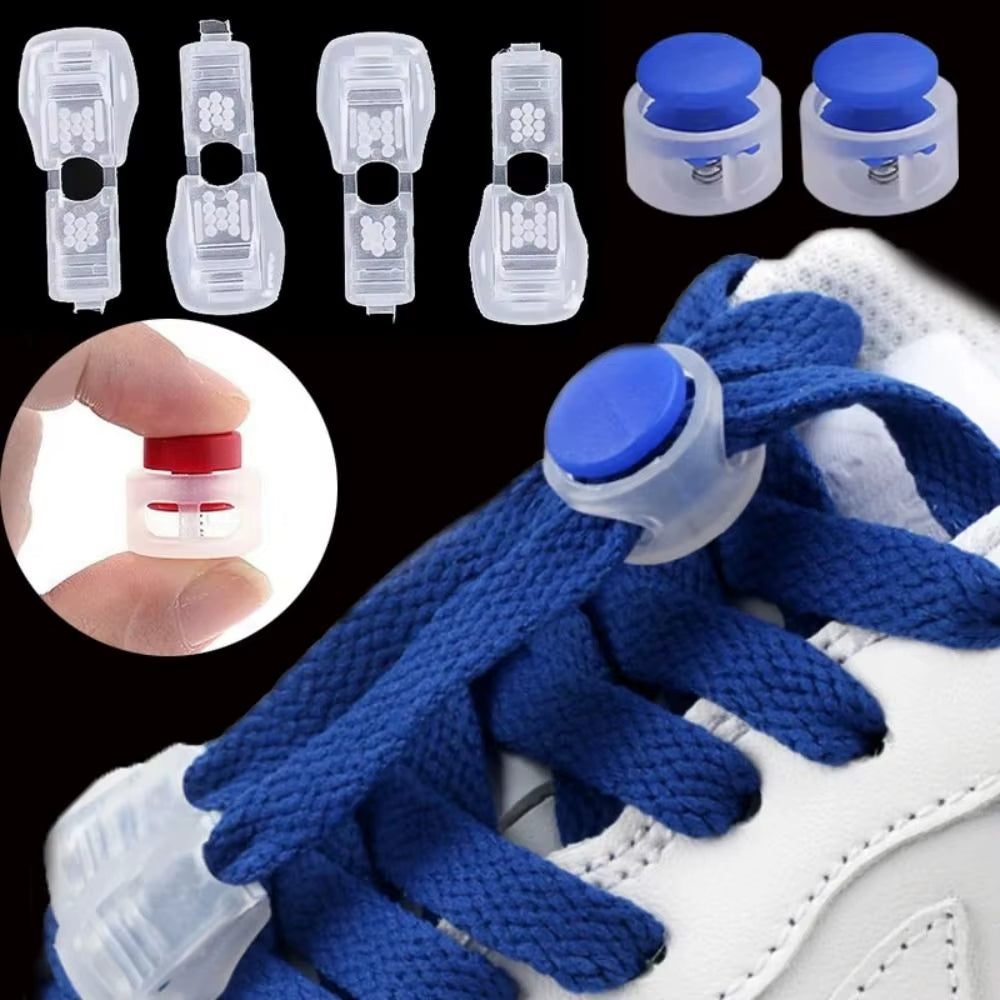 Adjustable Shoelaces Lock Device Creativity No Need to Tie Shoe Accessories Shoelace Clip Shoelaces Spring Lock Shoelaces Lock