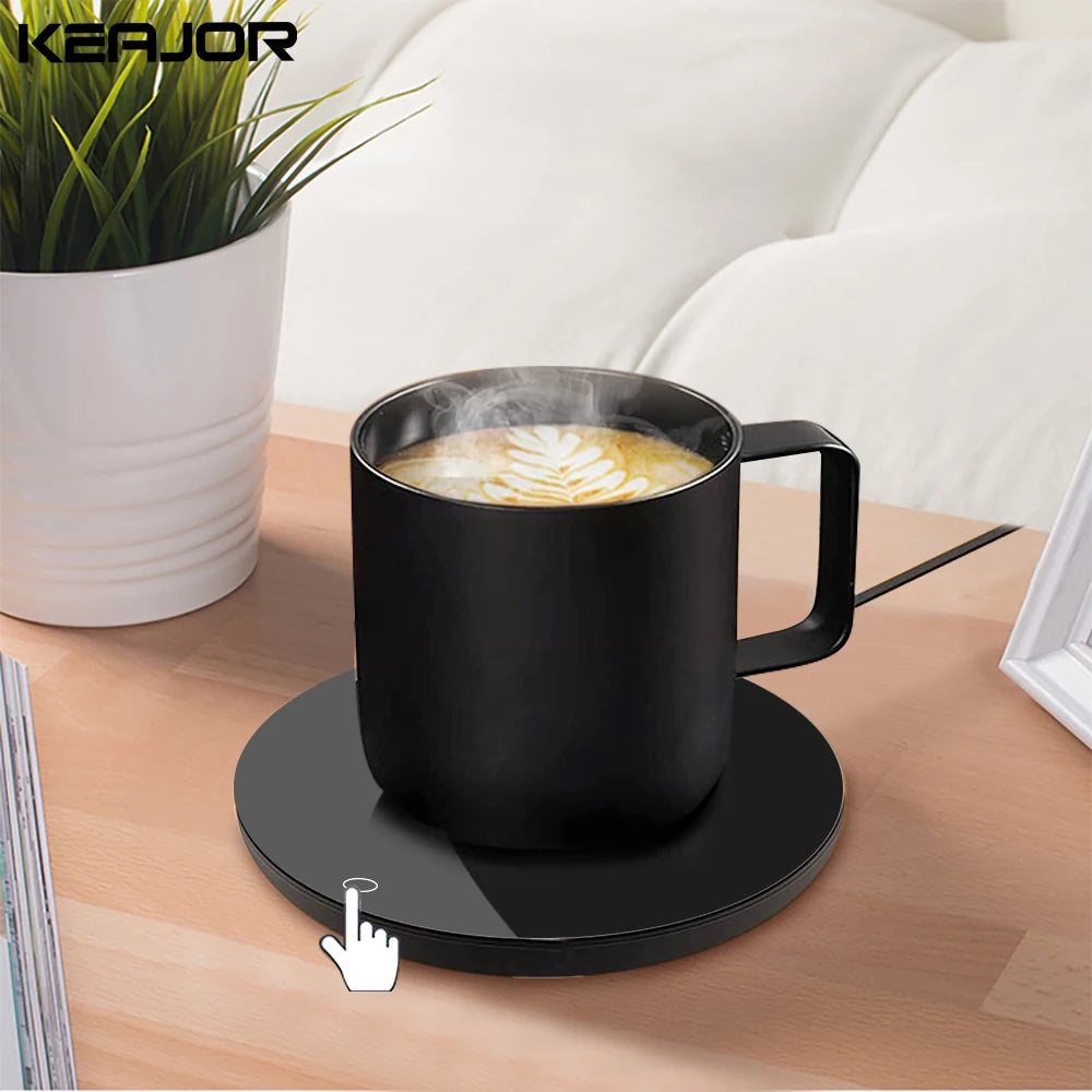 Coffee Cup Heater Mug Warmer USB Heating Pad Electric Milk Tea Water Thermostatic Coasters Cup Warmer for Home Office Desk DC 5V