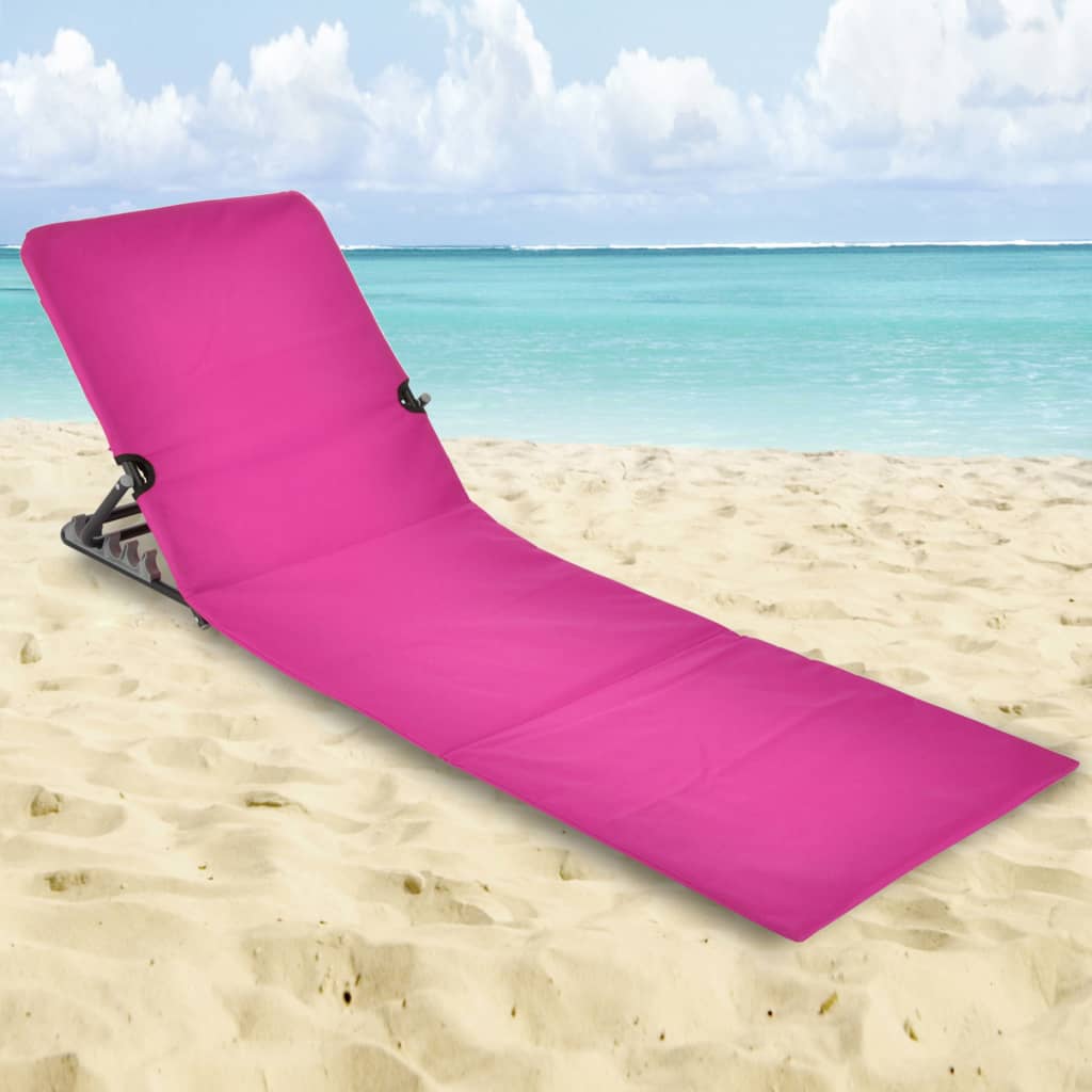 HI Strandmat stoel opvouwbaar PVC roze