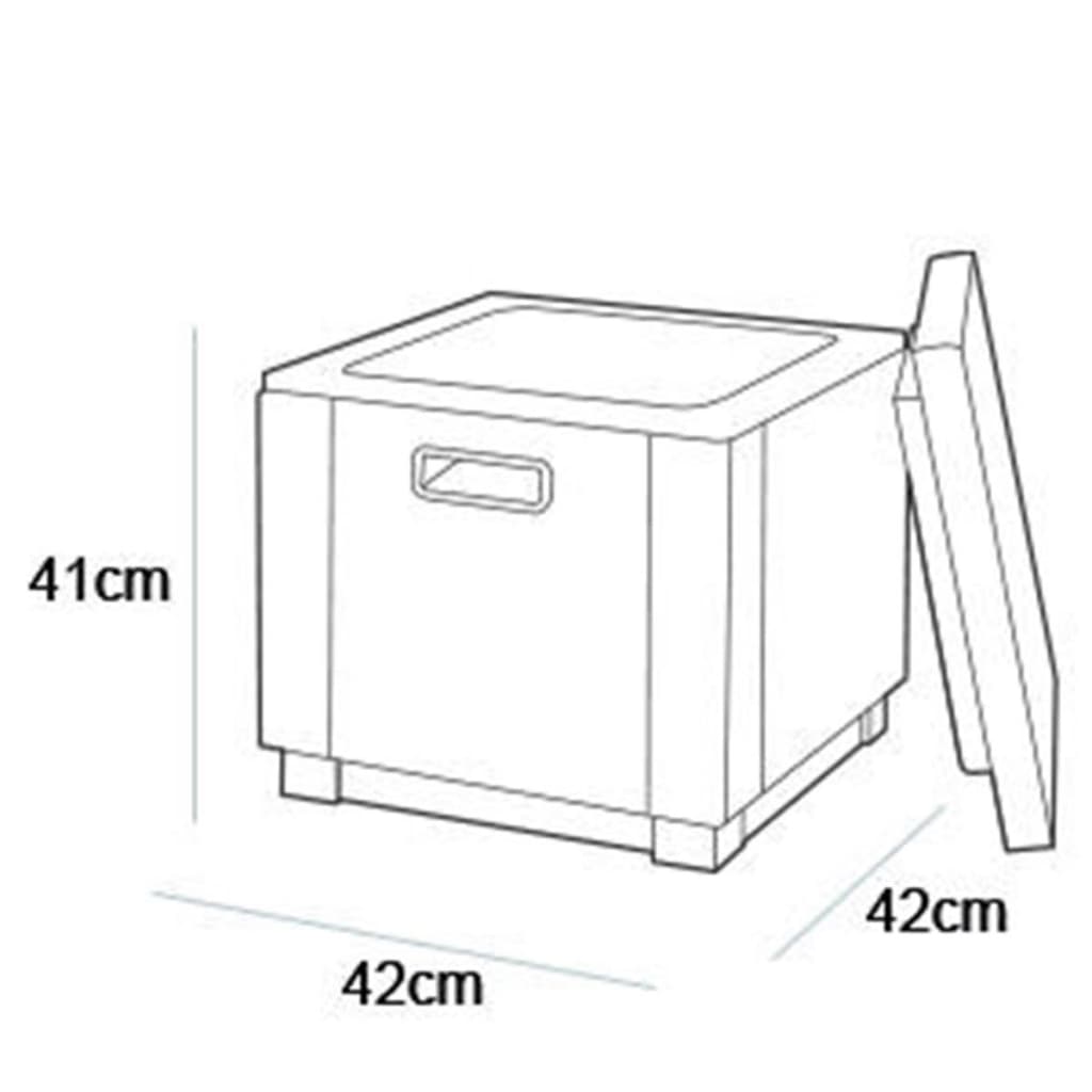 Keter Koelbox Ice Cube grafietkleurig