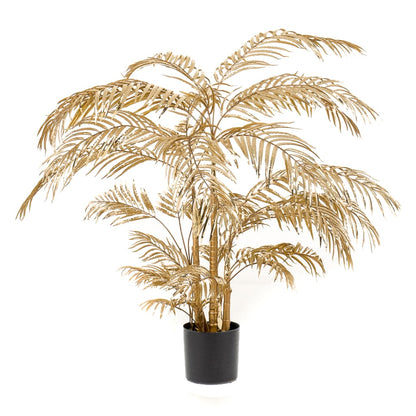 Emerald Kunstplant goudpalm 145 cm goudkleurig