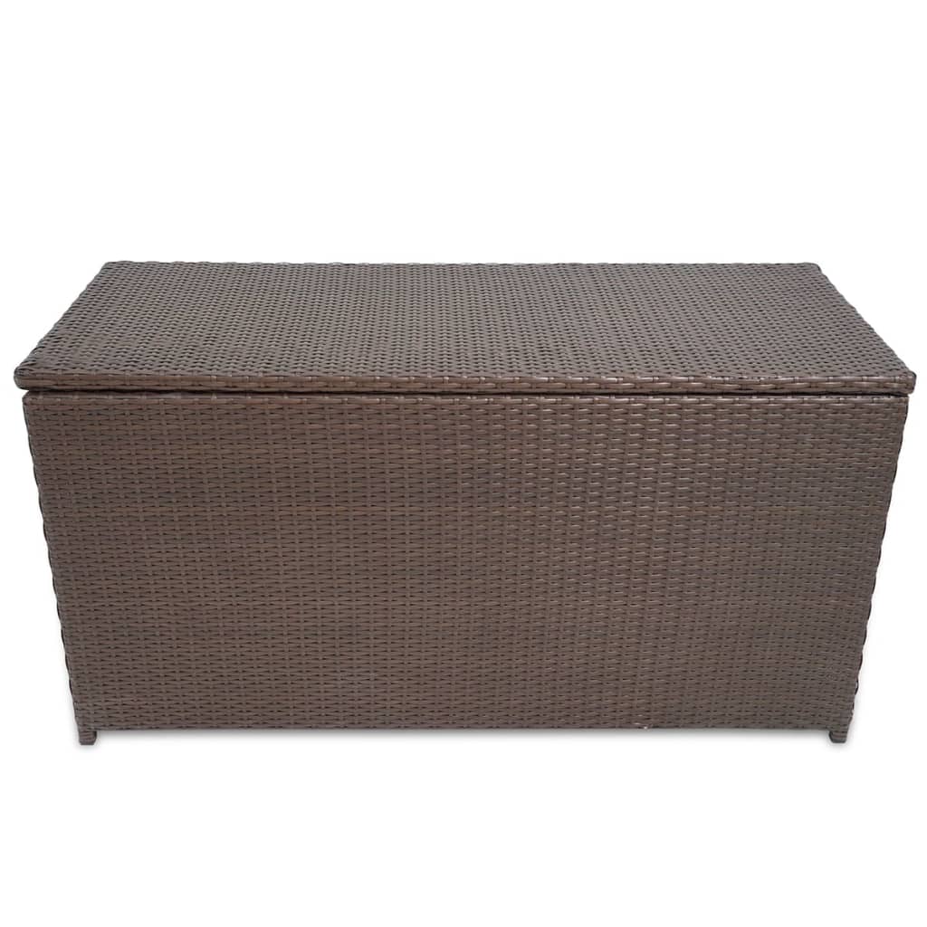 vidaXL Tuinbox 120x50x60 cm poly rattan bruin