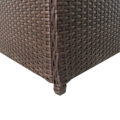 vidaXL Tuinbox 120x50x60 cm poly rattan bruin