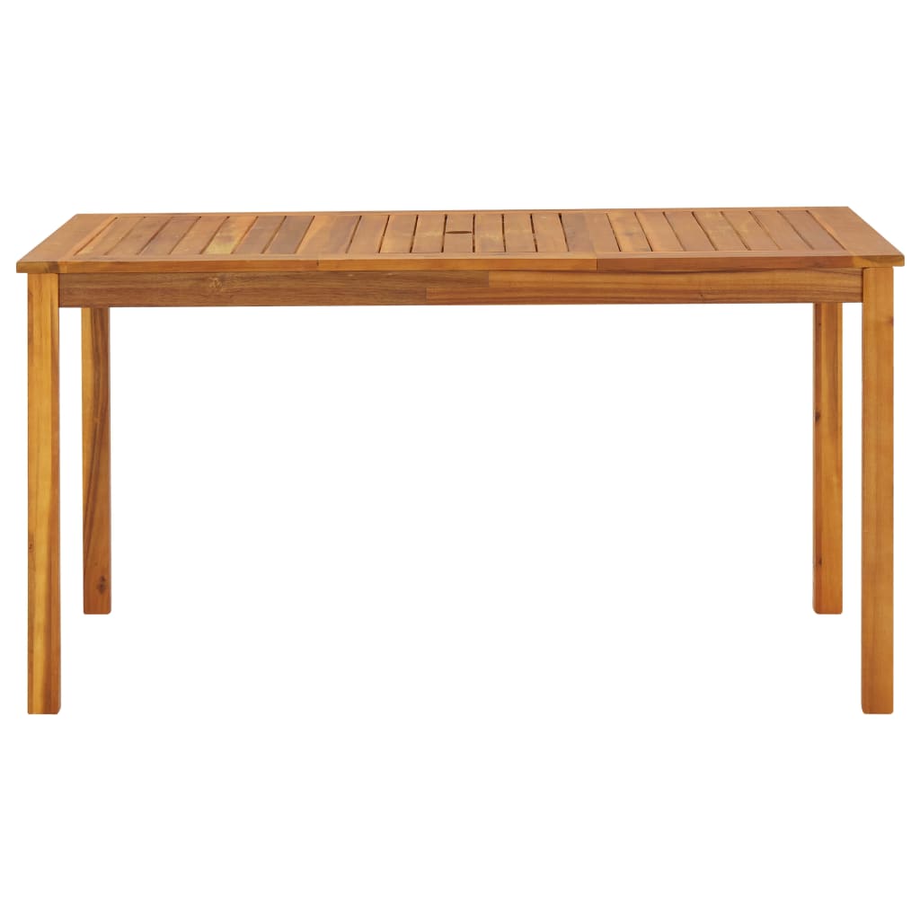 vidaXL Tuintafel 140x80x74 cm massief acaciahout