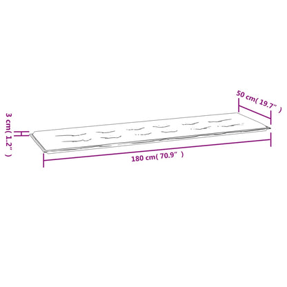 vidaXL Tuinbankkussen 180x50x3 cm oxford stof groen