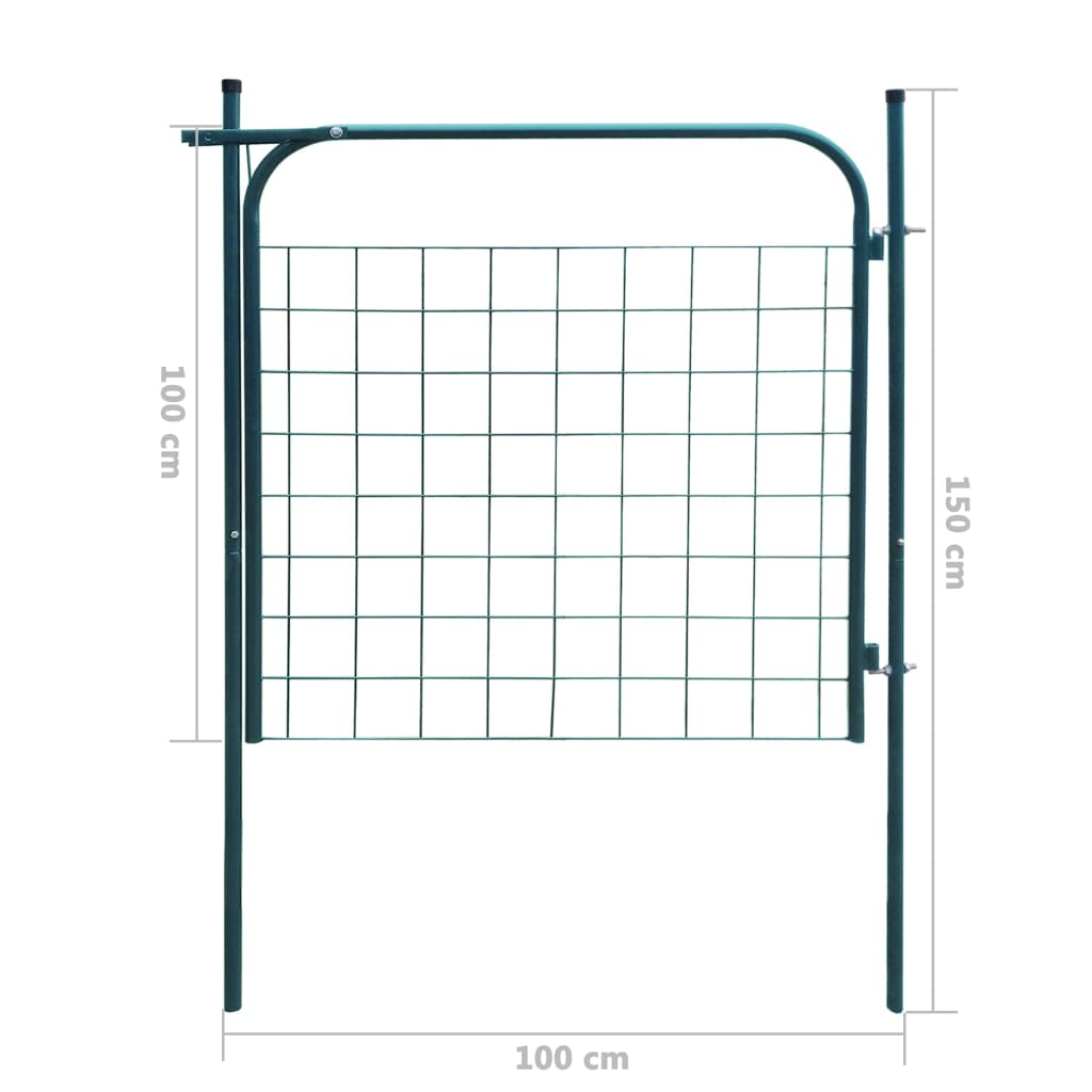 vidaXL Tuinpoort 100x100 cm groen