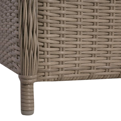 vidaXL Tuinstoelen 2 st met kussens poly rattan bruin