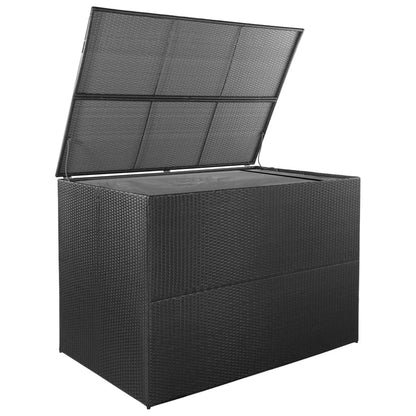 vidaXL Tuinbox 150x100x100 cm poly rattan zwart