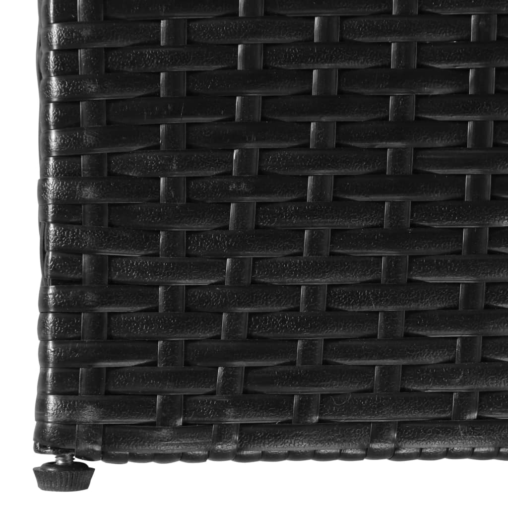 vidaXL Tuinbox 150x100x100 cm poly rattan zwart