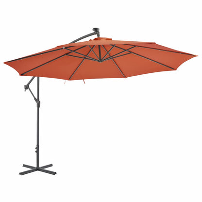 vidaXL Zweefparasol met aluminium paal 350 cm terracottakleurig