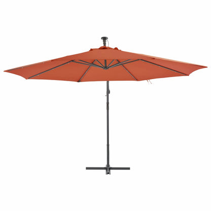 vidaXL Zweefparasol met aluminium paal 350 cm terracottakleurig