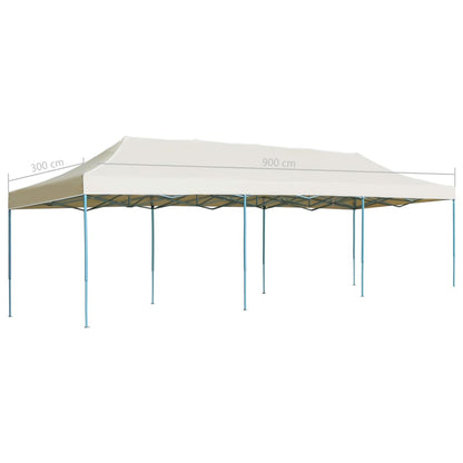 vidaXL Vouwtent pop-up 3x9 m crème