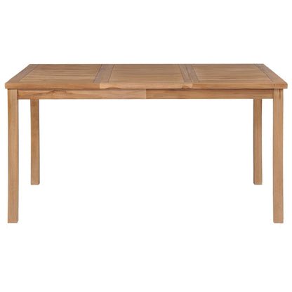 vidaXL Tuintafel 150x90x77 cm massief teakhout