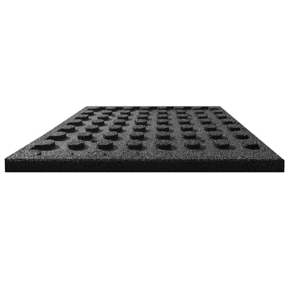 vidaXL Valtegel 6 st 50x50x3 cm rubber zwart