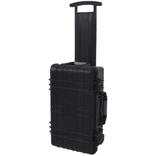 Hardcase transportkoffer met wielen en schuimen binnenkant