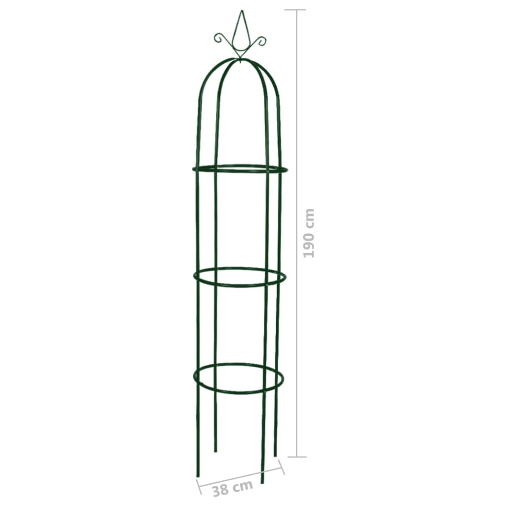 vidaXL Tuinboogtorens 2 st