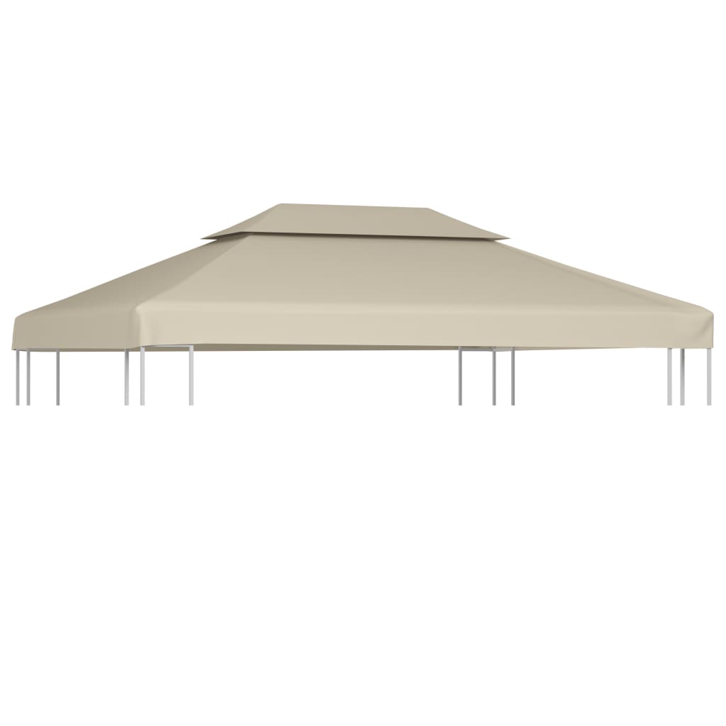 vidaXL Vervangend tentdoek prieel 310 g/m² 3x4 m beige