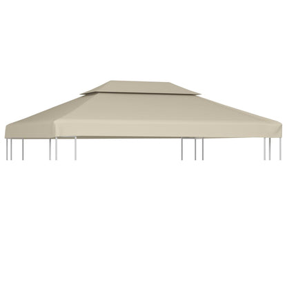 vidaXL Vervangend tentdoek prieel 310 g/m² 3x4 m beige