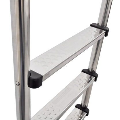 vidaXL Zwembadladder met 3 sporten 120 cm roestvrij staal 304