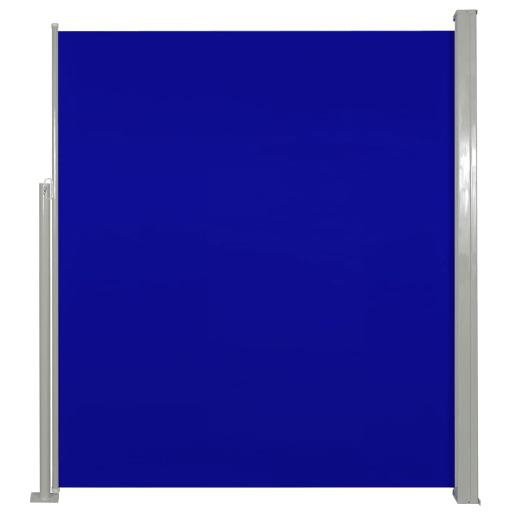 vidaXL Wind-/zonnescherm uittrekbaar 160x300 cm blauw