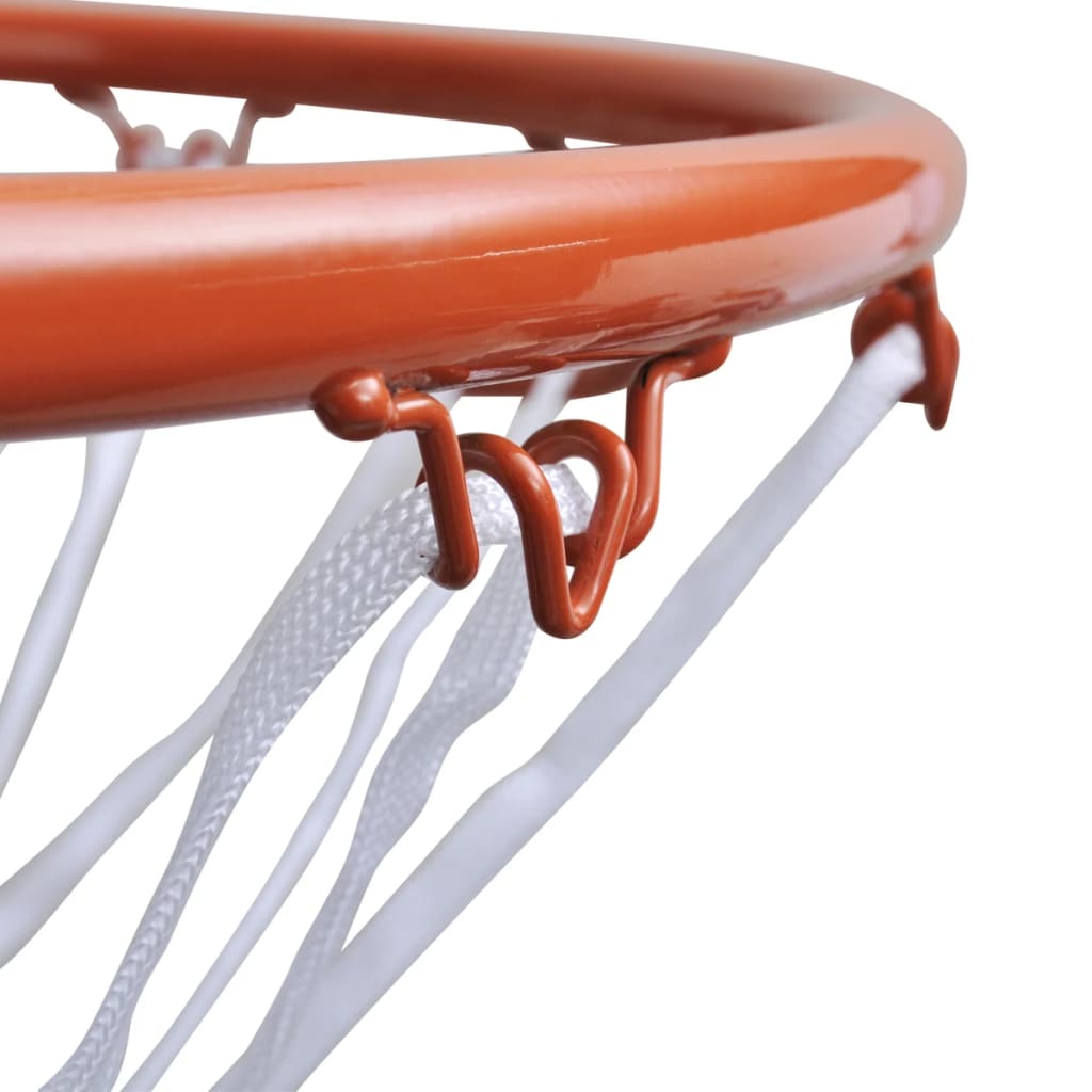 vidaXL Basketbalringset met net 45 cm oranje