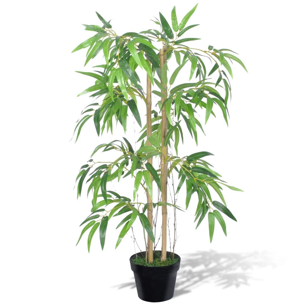 Kunstplant bamboe Twiggy met pot 90 cm