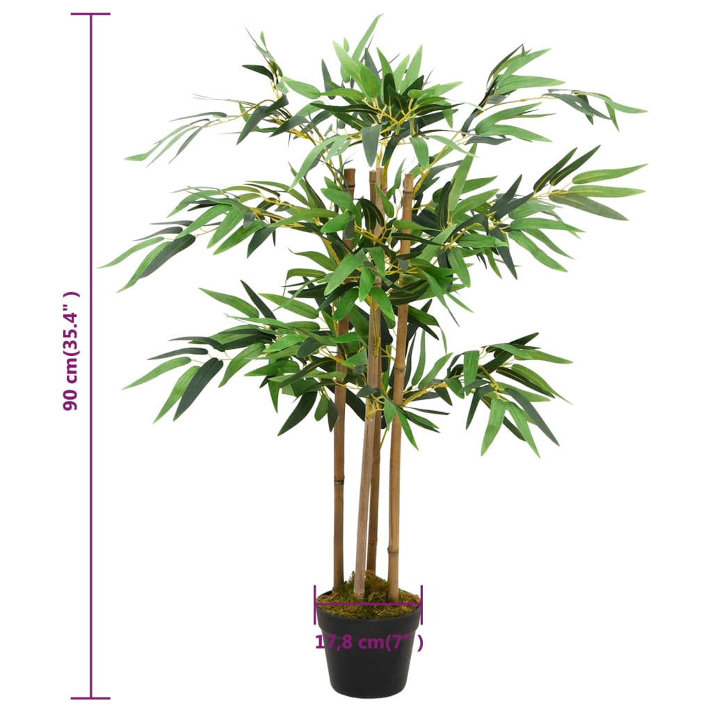 Kunstplant bamboe Twiggy met pot 90 cm