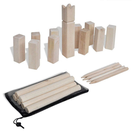 Houten Kubb spel set