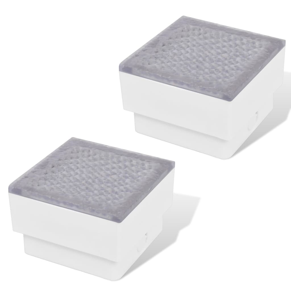 vidaXL 2x LED-lamp verzonken 100x100x68 mm