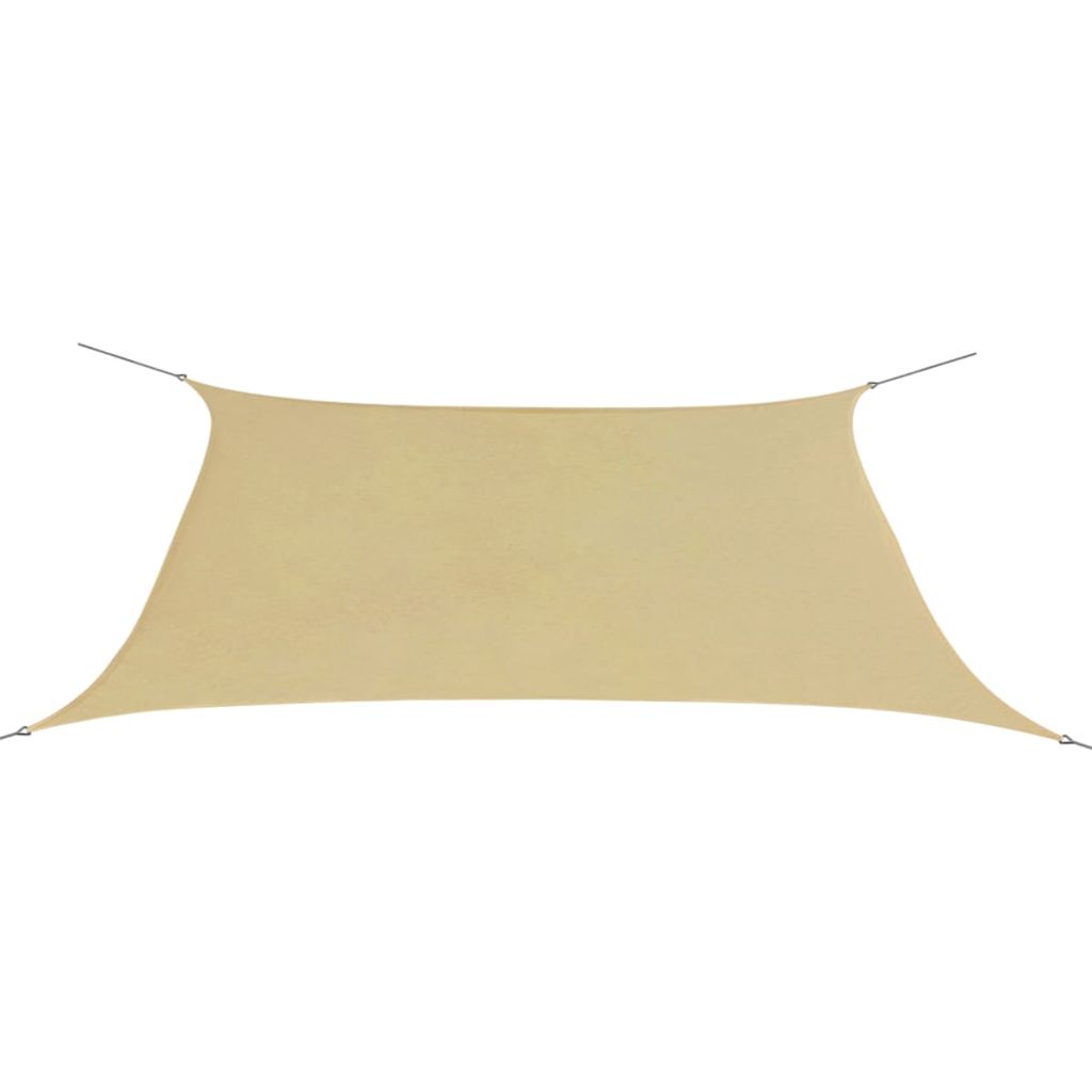 vidaXL Zonnescherm rechthoekig 2x4 m oxford stof beige