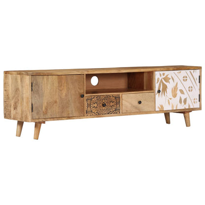 vidaXL Tv-meubel 140x30x40 cm massief mangohout