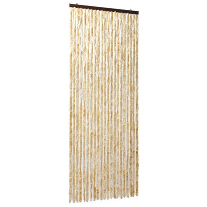 vidaXL Vliegengordijn 90x220 cm chenille beige