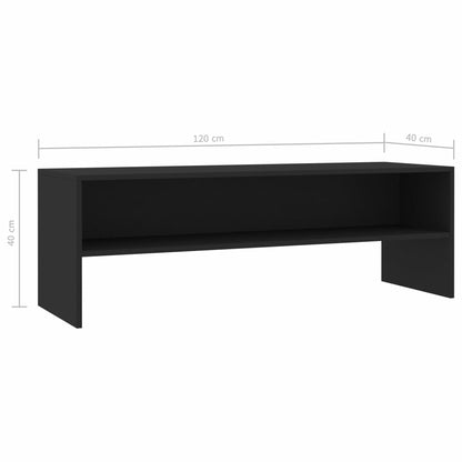 vidaXL Tv-meubel 120x40x40 cm bewerkt hout zwart