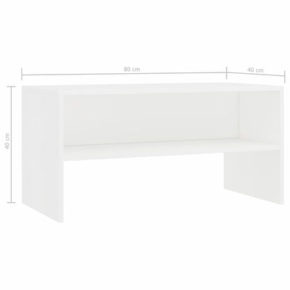 vidaXL Tv-meubel 80x40x40 cm bewerkt hout wit