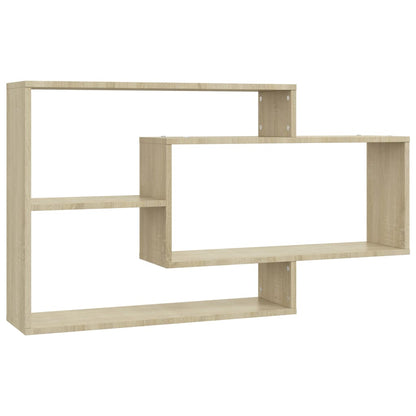 vidaXL Wandschappen 104x20x58,5 cm bewerkt hout sonoma eikenkleurig