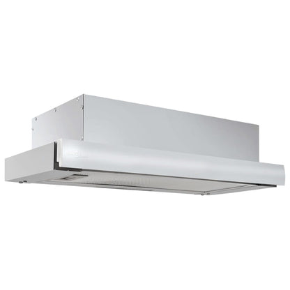 vidaXL Afzuigkap inbouw slank 480 m³/u aluminium roestvrij staal