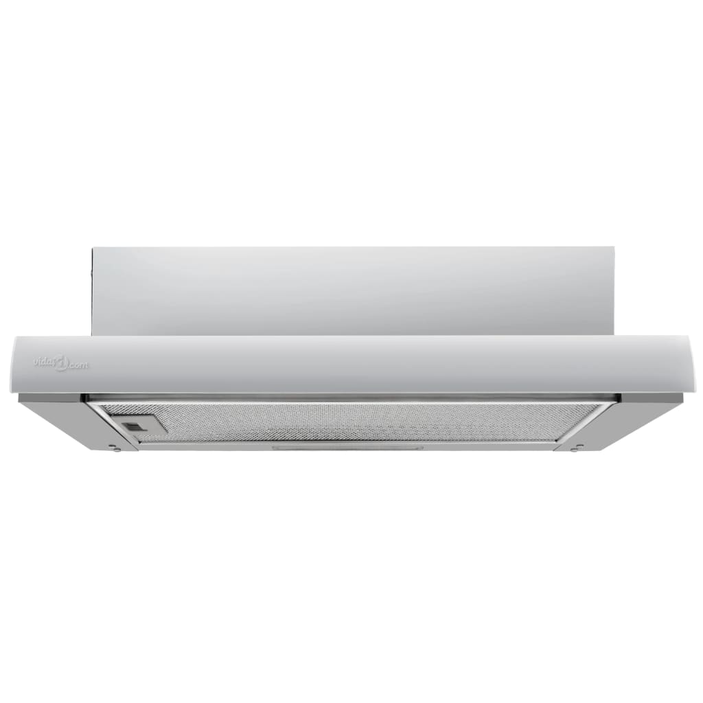 vidaXL Afzuigkap inbouw slank 480 m³/u aluminium roestvrij staal