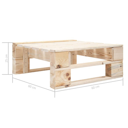 vidaXL Tuinhocker pallet hout