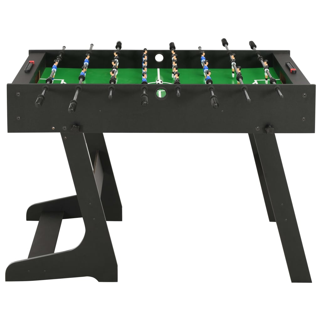 vidaXL Voetbaltafel inklapbaar 121x61x80 cm zwart