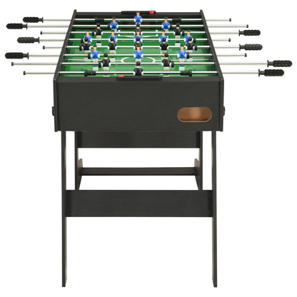 vidaXL Voetbaltafel inklapbaar 121x61x80 cm zwart