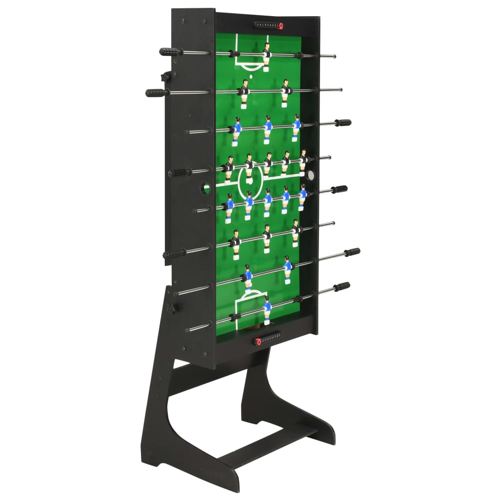 vidaXL Voetbaltafel inklapbaar 121x61x80 cm zwart