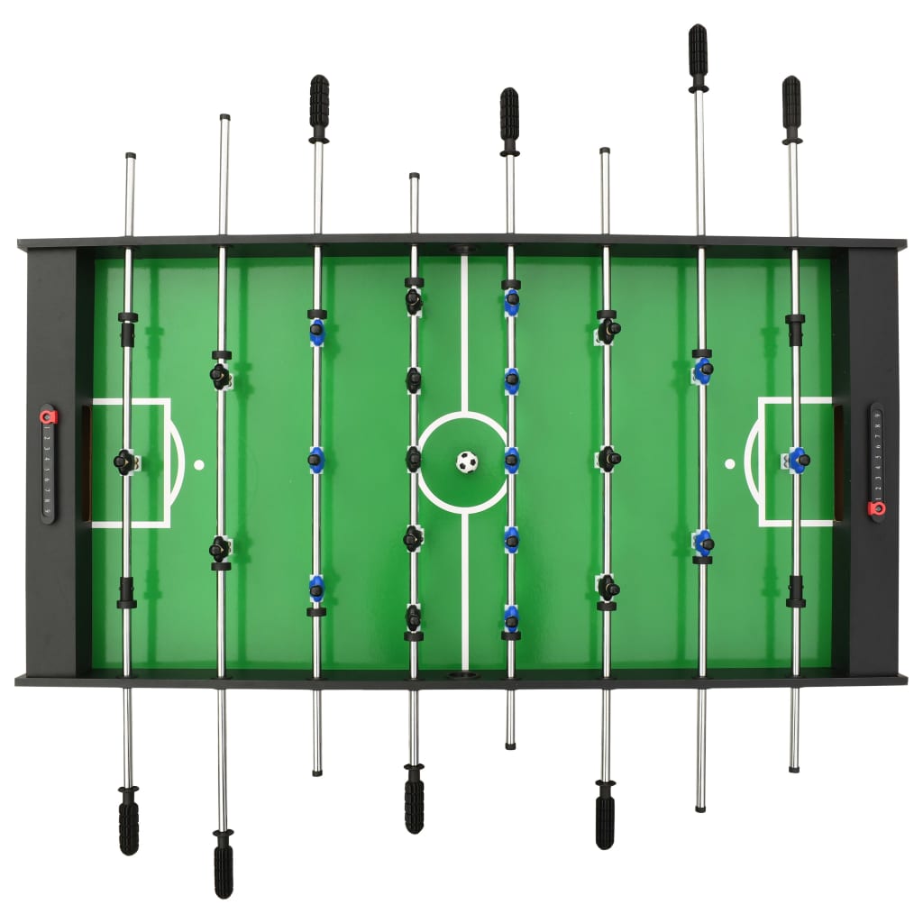 vidaXL Voetbaltafel inklapbaar 121x61x80 cm zwart