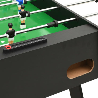 vidaXL Voetbaltafel inklapbaar 121x61x80 cm zwart