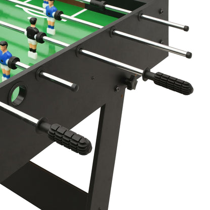 vidaXL Voetbaltafel inklapbaar 121x61x80 cm zwart