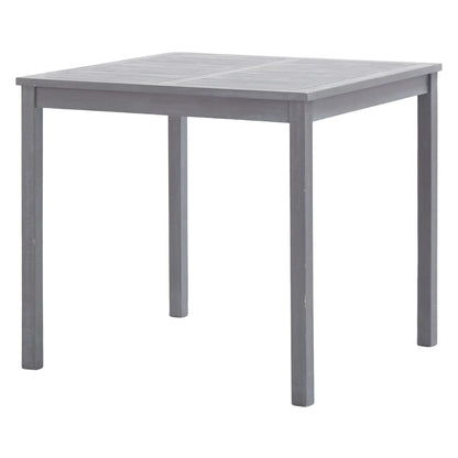 vidaXL Tuintafel 80x80x74 cm massief acaciahout grijs