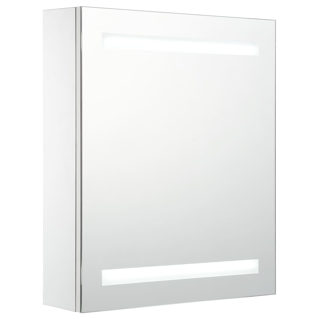 vidaXL Badkamerkast met spiegel en LED 50x13,5x60 cm