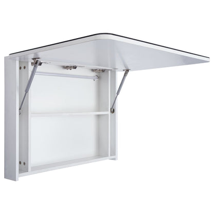 vidaXL Badkamerkast met spiegel LED 80x9,5x55 cm