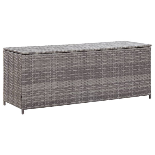 vidaXL Tuinbox 150x50x60 cm poly rattan grijs