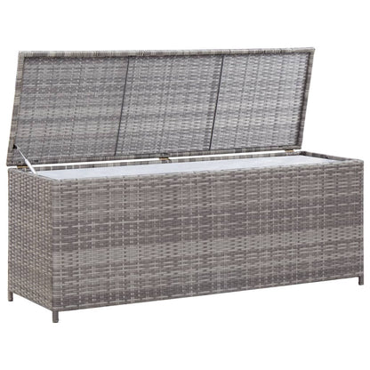 vidaXL Tuinbox 150x50x60 cm poly rattan grijs