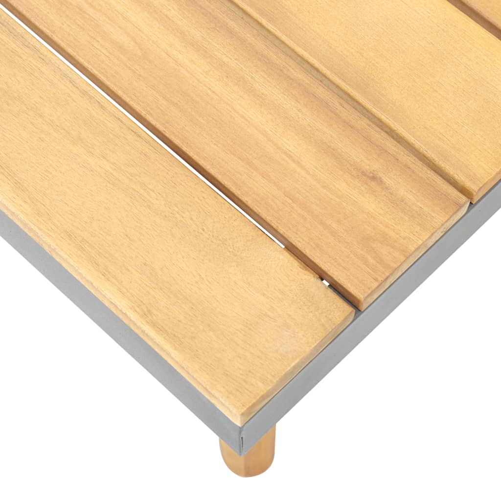 vidaXL Tuintafel 60x60x31,5 cm massief acaciahout